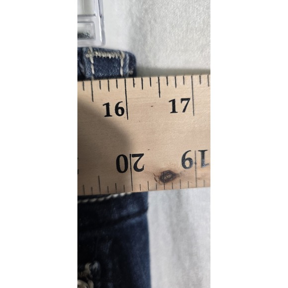 Miss Me JP5358B3 Jean Denim Pencil Maxi Skirt Women's 32 Distressed‎ Upcycled - Picture 5 of 8